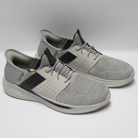 Skechers Slip-ins Slade Ocon Handsfree Sneakers Gray Men Size 12 Very Light Wear - Picture 2 of 14
